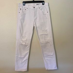 White AG Ex-Boyfriend Slim Jean